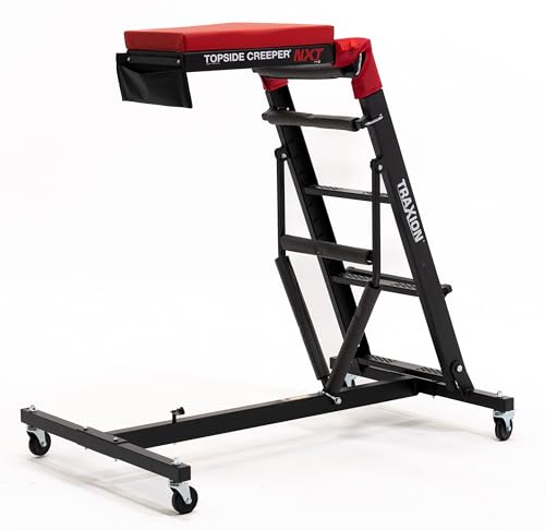 Traxion 3-200 NXT Foldable Topside Automotive Engine Creeper, Black
