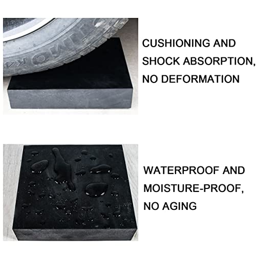 MIKMAYTOO Rubber Bench Block Jeweler's Rubber Bench Block Rubber Stamping Block for Hammering, Shaping, Chasing, Flattening Metals (100 * 100 * 10mm)