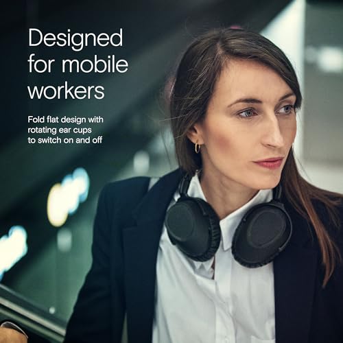 EPOS | SENNHEISER Adapt 660 (1000200) - Dual-Sided, Dual-Connectivity, Wireless, Bluetooth, ANC Over-Ear Headset | for Desk/Cell Phone & Softphone | Teams Certified (Black), 207 mm x 65 mm x 181 mm