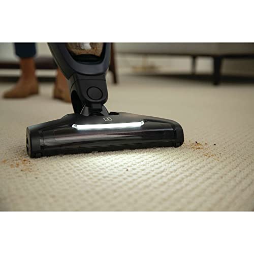 Electrolux WellQ7 Stick Cleaner Lightweight Cordless Vacuum with LED Nozzle Lights, Turbo Battery Power, Motorized Bristle Nozzle for Carpets and Hard Floors, in Denim Blue