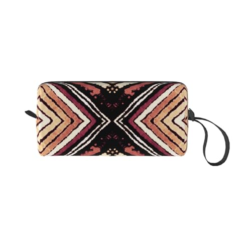 JKJOJIA Red Brick Wall Novelty Makeup Bag Organizer Small Cosmetic Bags Portable Travel Toiletry Bag With Handle Simple Accessories Storage Zipper Pouch For Women Girl