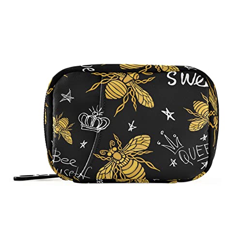 Tarity Green Turtles Yellow Weekly Pill Organizer with Bag 7 Days Pill Box Case Large Pill Container Travel Medicine Organizer Portable Daily Planner Pill Holder Dispenser for Vitamin Fish Oil Supplem