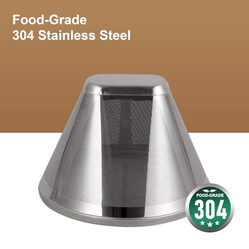 Reusable Coffee Filter Coffee Maker Filters, 304 Stainless Steel Replacement Permanent Basket Filter for Ninja Coffee Bar Brewer Ninja CFP301 DualBrew Ninja Coffee Makers