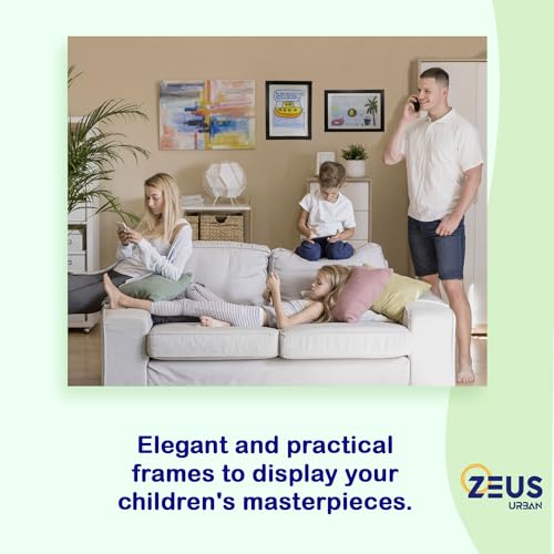 Kids Art Frame can hold standard paper sizes of 8.5 x 11 inches, Letter sizes , Perfect for organize and display your children's artwork, drawings, paintings, or masterpiece, Changeable Front opening