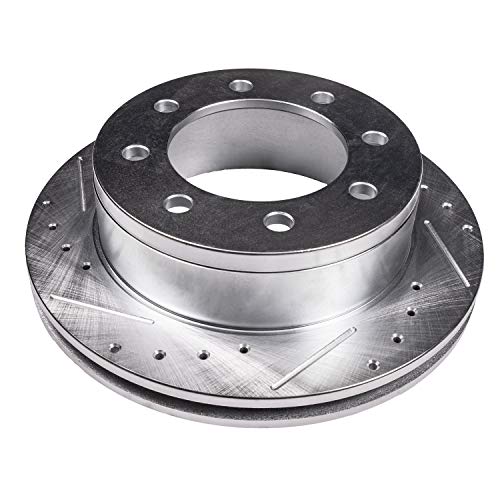 Detroit Axle - Front Rear Brake Rotors for 2003-2008 Dodge Ram 2500 3500 Drilled Slotted Disc Brake Rotors Replacement 2004 2005 2006 2007