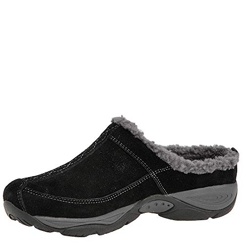 Easy Spirit Women's Black/Dark Grey Suede Exchange Mule - 7.5 B(M) US