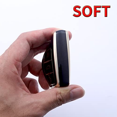 LCXJMWKL for VW Volkswagen Key Fob Cover, Compatible with VW Jetta Beetle Tiguan Passat Golf MK6 Polo