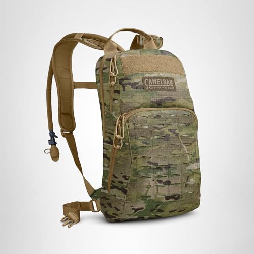 CamelBak M.U.L.E. Tactical Hydration Backpack with 100oz/3L Mil Spec Crux Reservoir Bladder - MOLLE, Multicam