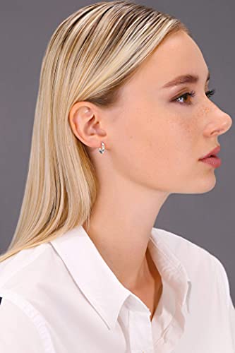 14k White Gold Classic Round Hoop Earrings (45mm (1.8 inch))…