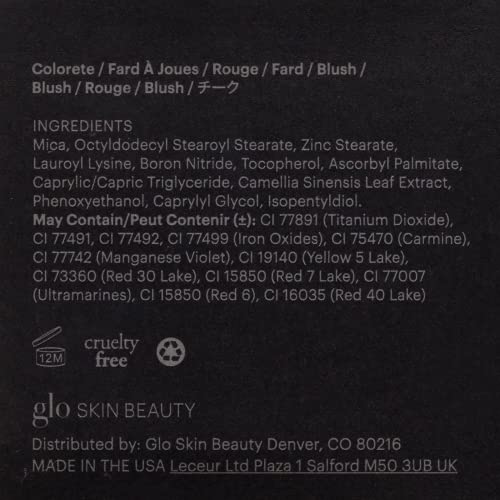 Glo Skin Beauty Blush (Flowerchild) - Pressed Powder Blush for Cheeks, High Pigment Mineral Face Makeup Creates a Natural, Healthy Glow