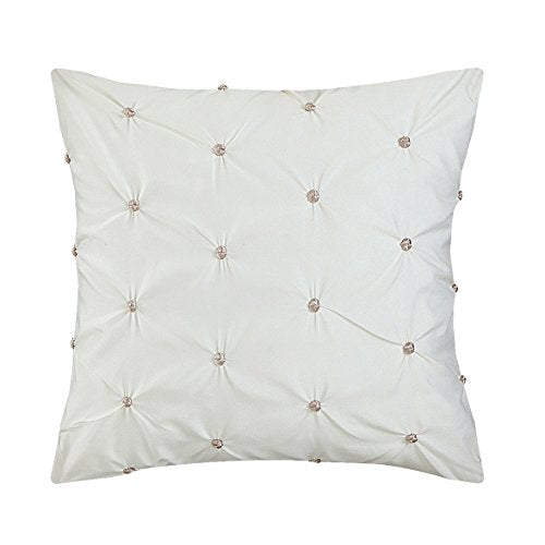 Chic Home CS2124-AN 10 Piece Cheryl Comforter Set, Queen, Beige