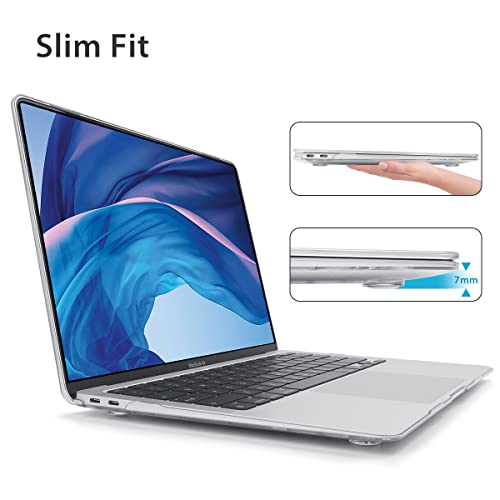 HOHAIYOO Compatible with MacBook Pro 13 inch Case M2 2024 2023 2022-2016 A2338 M1 A2251 A2289 A2159 A1989 A1706, Plastic Hard Shell Case & Keyboard Cover & Screen Protector &Webcam Cover, Line Flower