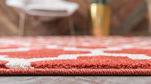 Unique Loom Trellis Collection Area Rug - Philadelphia (8' x 10' Rectangle Brown/Beige)
