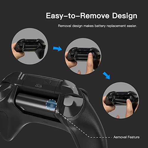 2 Pack Rechargeable Battery Pack, Xbox Series X/S Controller Game Accessories with Fast Charger and 10FT USB-C Charging Cable, Compatible with Xbox one/s/x/Elite Controller, Afbptek