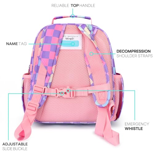 mibasies Kids Backpack for Girls: Girls Backpack 5-8 - Kindergarten Elementary School Backpack for Girls - Strawberry Backpack for Girls Red