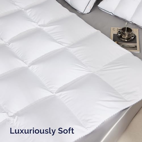 Acrafsman 3M Thinsulate Feather Down Duvet Insert Twin Comforter, All Season Twin Down Comforter, Bed Comforter White 68x90 Inches