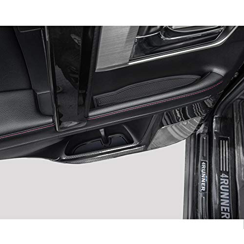 JDMCAR Compatible with Toyota 4Runner Accessories 2010-2023 2024 Premium Cup Holder, Console, and Door Pocket Inserts Kit (2 Row, Black Trim)-27PC Set
