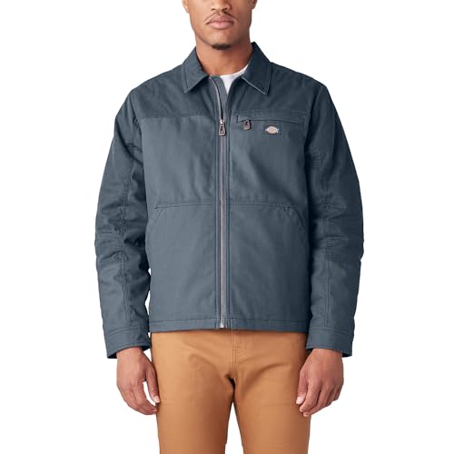 Dickies Men's Tradebuilt Wax Coated Canvas Service Jacket, Airforce Blue