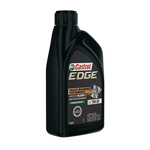 Castrol Edge High Mileage 5W-20 Advanced Full Synthetic Motor Oil, 5 Quarts