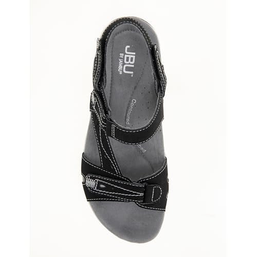 JBU by Jambu Women's Stephie Vegan Sport Sandal, Navy, 6