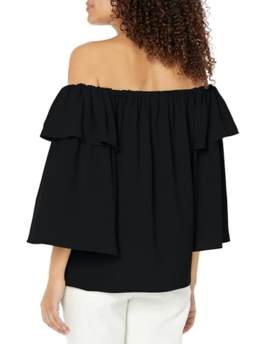 Trina Turk Women's Off The Shoulder Blouse, Black