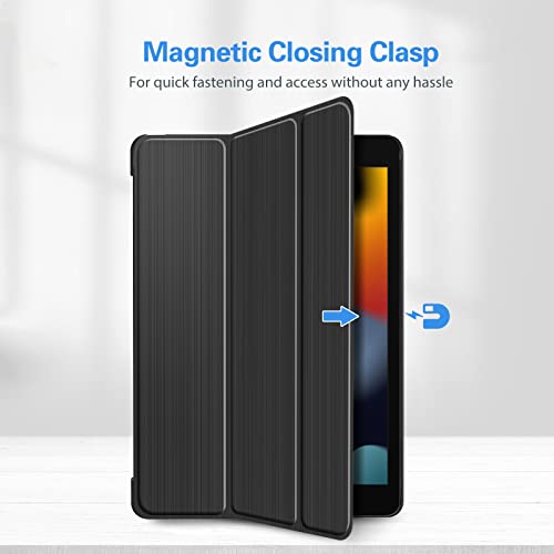 ProCase for iPad 10.2 Case iPad 9th 8th 7th Generation Case, Hard Back Protective Cover iPad Case for iPad 10.2 Inch – Black