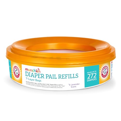 Munchkin® Arm & Hammer Diaper Pail Refill Rings, Holds up to 272 Newborn Diapers, 1 Pack