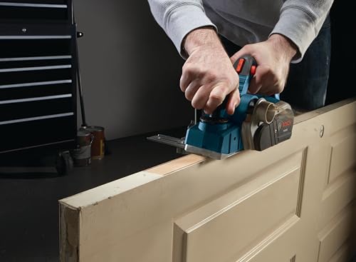 BOSCH 3-1/4 Inch 6.5 Amp Hand Planer for Woodworking, 2.6 mm Cut Depth, Corded with Carrying Case (PL2632K)