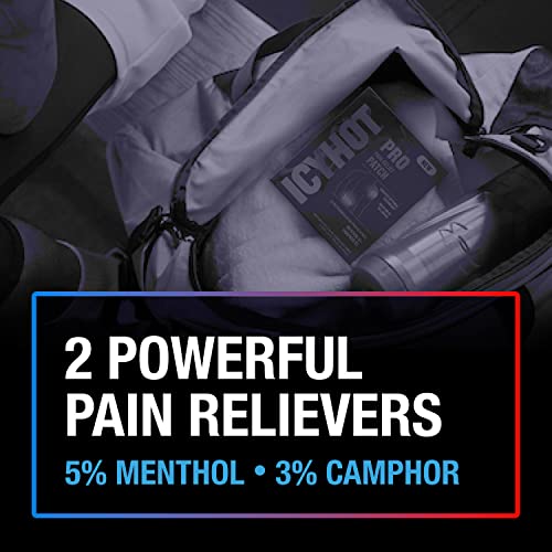 Icy Hot Pro No-Mess Pain Relief Patches with Menthol & Camphor & Advanced Hydrogel Technology, 5 Ct.