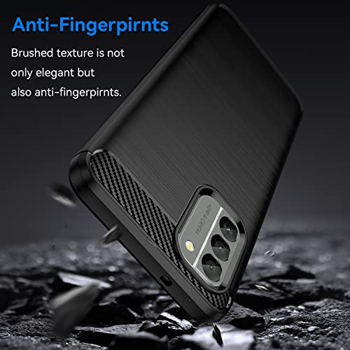 EVUNNBC for Nokia G400 Case, Nokia G400 5G Case Flexible TPU Shock-Absorption Military Grade Drop Protection Slim Fit Phone Cover for Nokia G400 5G (Black)