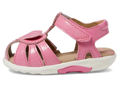 Stride Rite Casual Sandal, Bright Pink, 4 Wide US Unisex Little_Kid