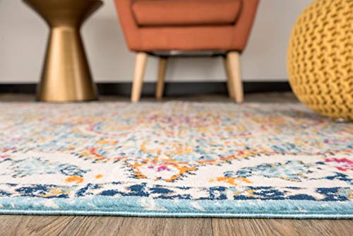 Rugshop Vintage Distressed Bohemian Area Rug 5' x 7' Gray