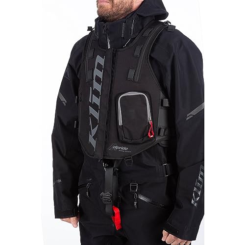 KLIM Atlas 14 Avalanche Airbag Snowmobile Vest Extra Small - Medium - Black - Castlerock