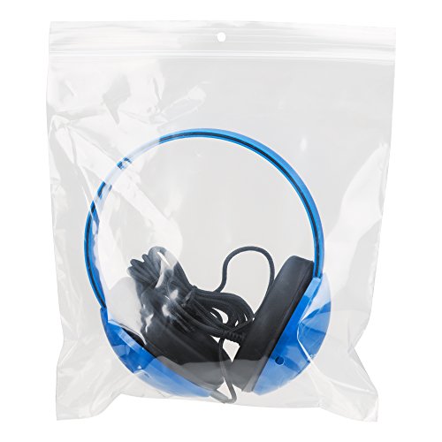 Egghead Heavy-Duty Kids' Headphones with Padded Ear Cups and 6' Cord, Adjustable Tangle-Free Plastic Classroom Headphones for Kids, Pack of 10, Blue