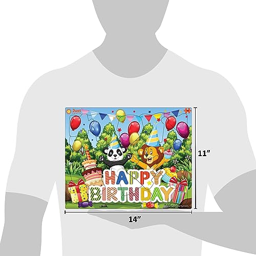Just Smarty Happy Birthday Puzzles for Toddlers 1-3 | 19 Pieces Mini Puzzles | Birthday Puzzle for Boys and Girls | Preschool Puzzles | Kids Puzzles | 3-5 Years Toddler Birthday Gift | Shaped Puzzles