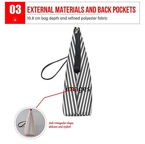 Mumeson Halloween Cosmetic Bag Makeup Bag Wallet Coin Purse Small Handbag Toiletry Bag with Adjustable Strap, Ghost Pumpkin Rainbow