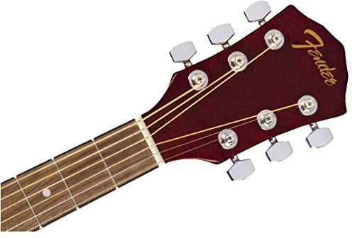 Fender FA-125 Dreadnought Acoustic Guitar - Black Bundle with Gig Bag, Tuner, Strap, Strings, Picks, and Austin Bazaar Instructional DVD