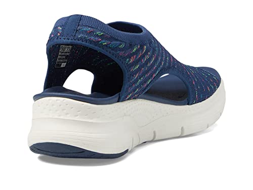 Skechers Women's Arch FIT-Catchy Wave, Navy Multi, 5