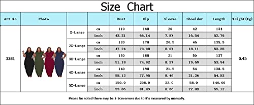 YeGine Women's Oversize T-Shirt Dress Baggy Casual Maxi Dress with Loose Pockets Yellow Blue 2XL