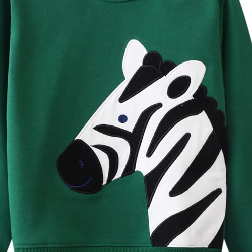 Bumeex Toddler Boy's Dinosaur Sweatshirt Clothes,Long Sleeve Shirt Top Outfit White 3t
