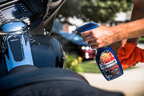 303 Products Speed Detailer - For All Exterior Automotive Surfaces - Instantly Shines And Protects Paint - Cleans Between Washes - UV Protection, 16 fl. oz. (30216CSR) Packaging May Vary