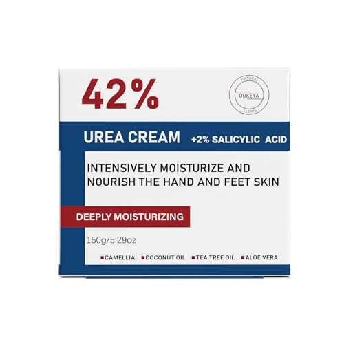 OUKEYA Urea Cream 40 Percent Tube 3 Oz, Urea Foot & Hand Cream for Dry Cracked, 40 per Urea Lotion for Feet Maximum Strength