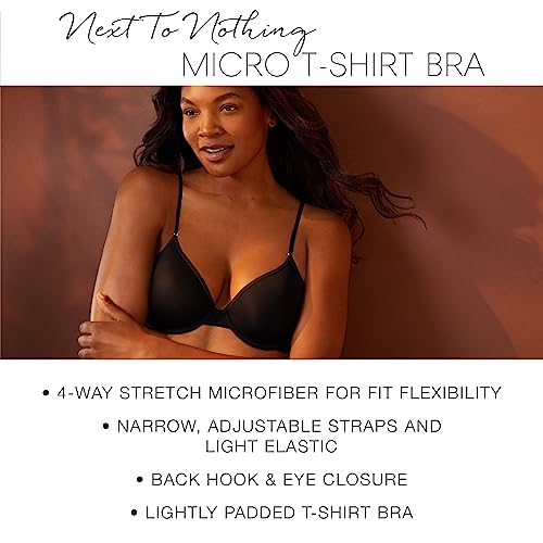OnGossamer Women's Next to Nothing Micro T-Shirt Bra, Champagne, 36B