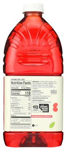 365 by Whole Foods Market, Organic Cranberry Juice Blend, 64 Fl Oz