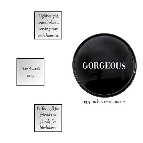 Santa Barbara Design Studio Sippin' Pretty Bar Tray, 13.5" Diameter, Beach Bride
