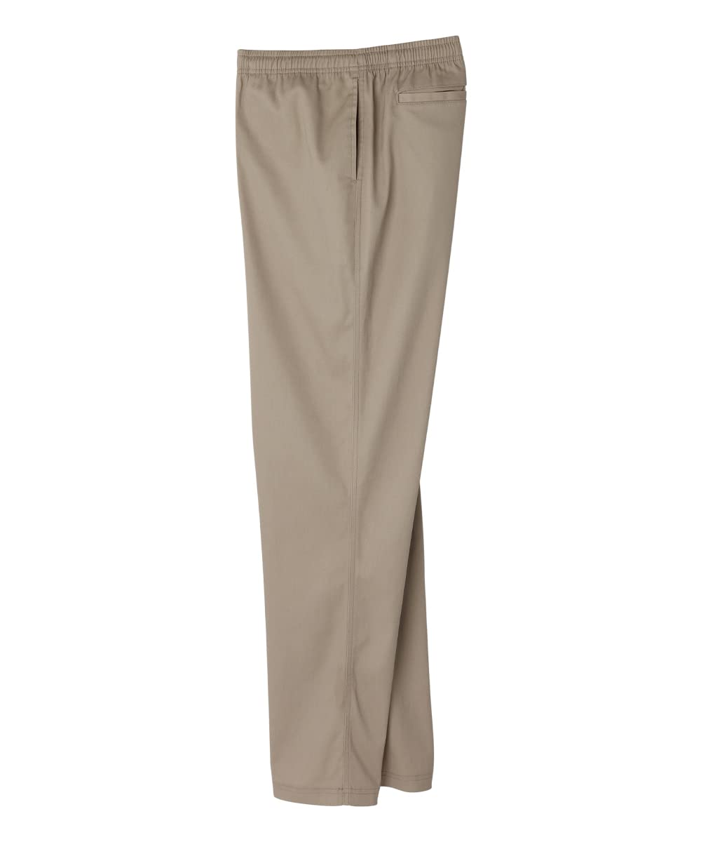 Men’s Elastic Waist Adaptive Rugger Pant - Khaki MED