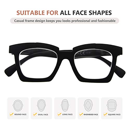 Eyekepper Reading Glasses Women Stylish Eyeglasses Readers - Champagne+4.00