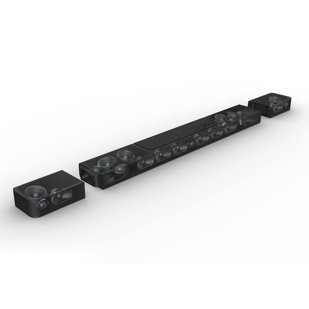 JBL BAR 1300X PRO 11.1.4 Soundbar with 12 in. Wireless Subwoofer Detachable Rear Speakers and 2m 8K Ultra High Speed HDMI Cable