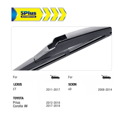 5 PLUS® 14" Rear Wiper Blade Replacement for Honda Pilot 2015-2009 BACK Windshield Wiper Blade (14-F)
