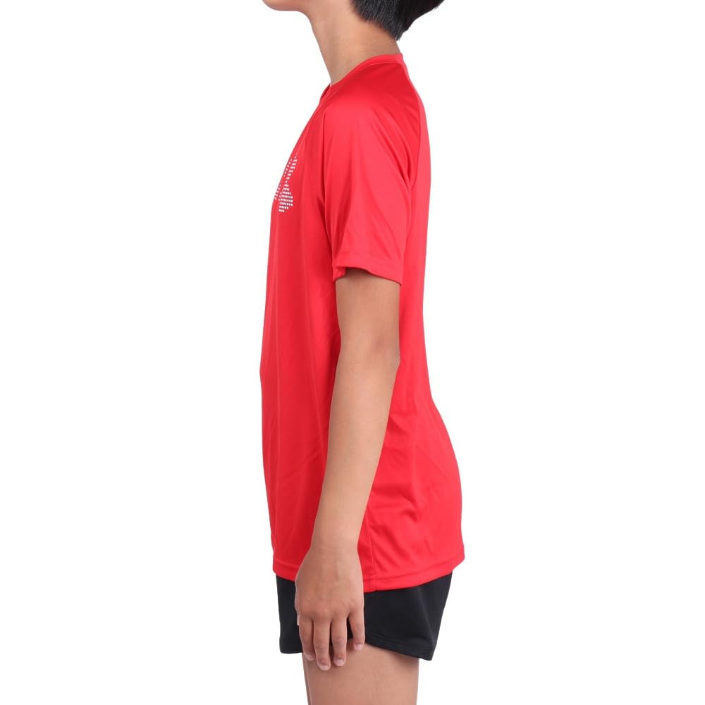 Under Armour Boys' Tech Stadium Lights Short Sleeve T Shirt, (600) Red / / White, Large